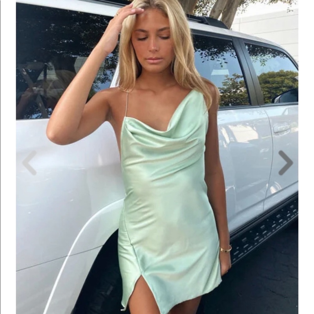 Isabelle’s Cabinet- Nowhere to go Honey Dew Slip Dress
